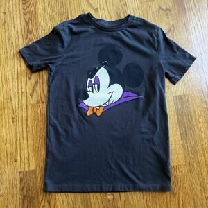 Disney Mickey Mouse Vampire Old Navy Kids XL Halloween T-Shirt Black Dracula